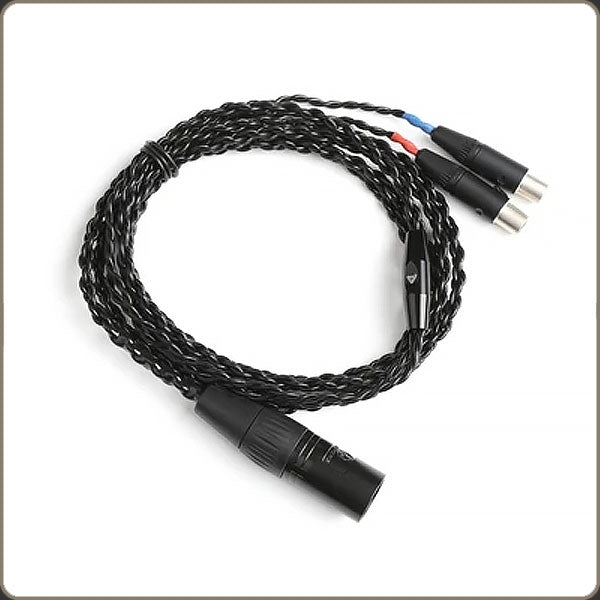 Audeze LCD series balanced standard cable 4 pin XLR-mini XLR to 4 pin XLR-Audeze-PremiumHIFI