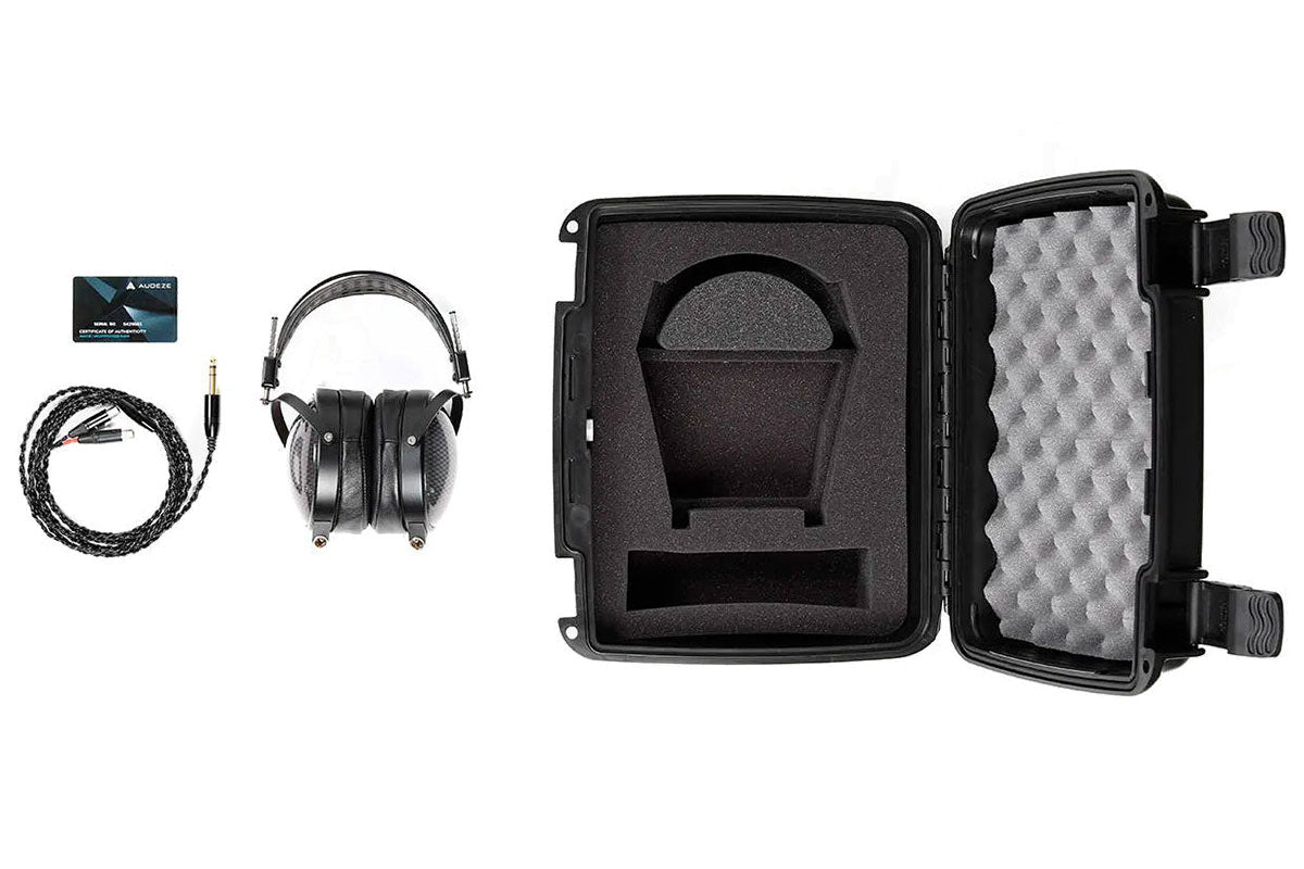 Audeze LCD-XC, BL,Travel case. Carbon cups w/ALL cables-wired-Audeze-PremiumHIFI