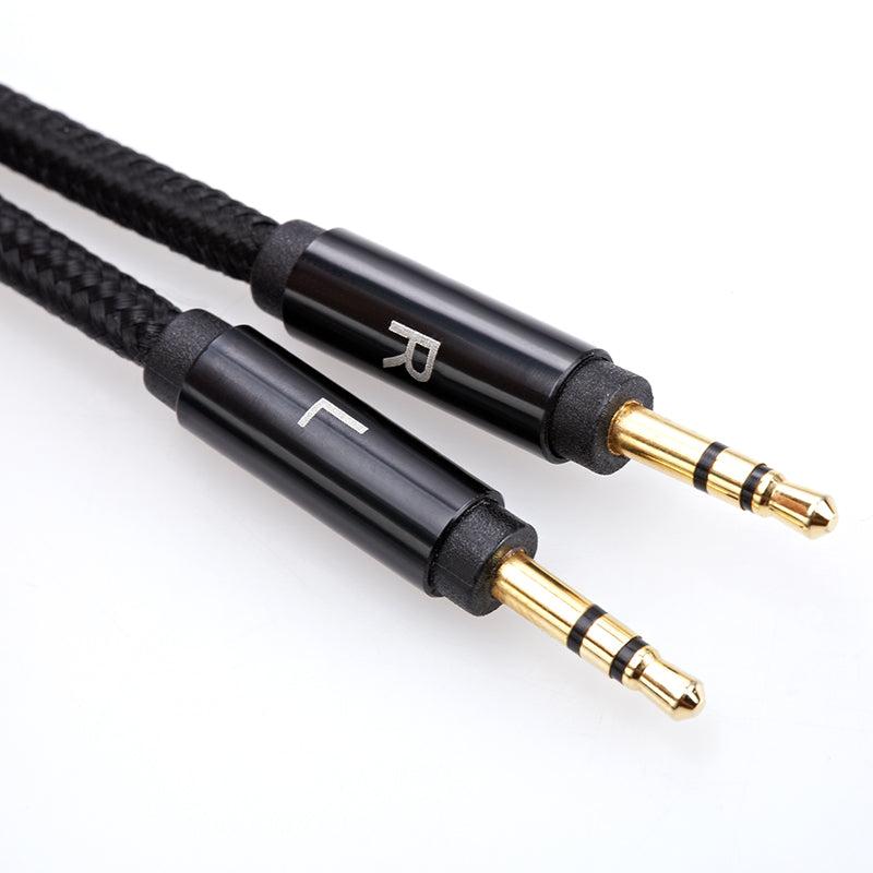 Crystalline 4-pin XLR balanced cable(3m)-4-pin XLR to 2 3.5-HIFIMAN-PremiumHIFI