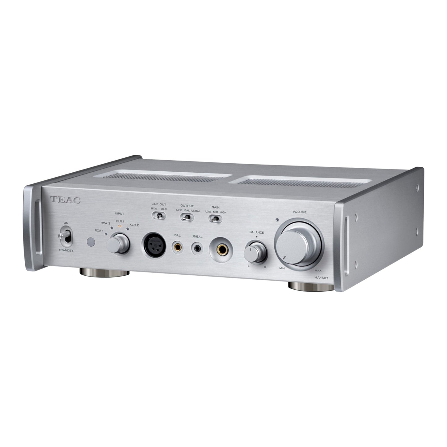TEAC HA-507 Silver Pure Analog Headphone Amplifier / Preamplifier