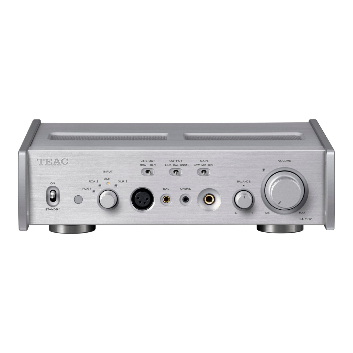 TEAC HA-507 Silver Pure Analog Headphone Amplifier / Preamplifier