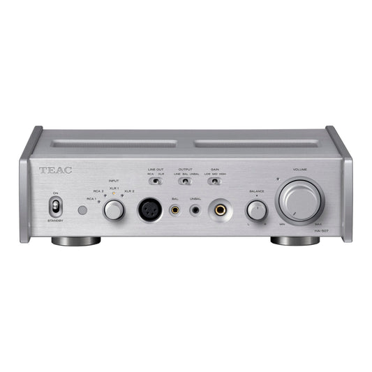 TEAC HA-507 Silver Pure Analog Headphone Amplifier / Preamplifier