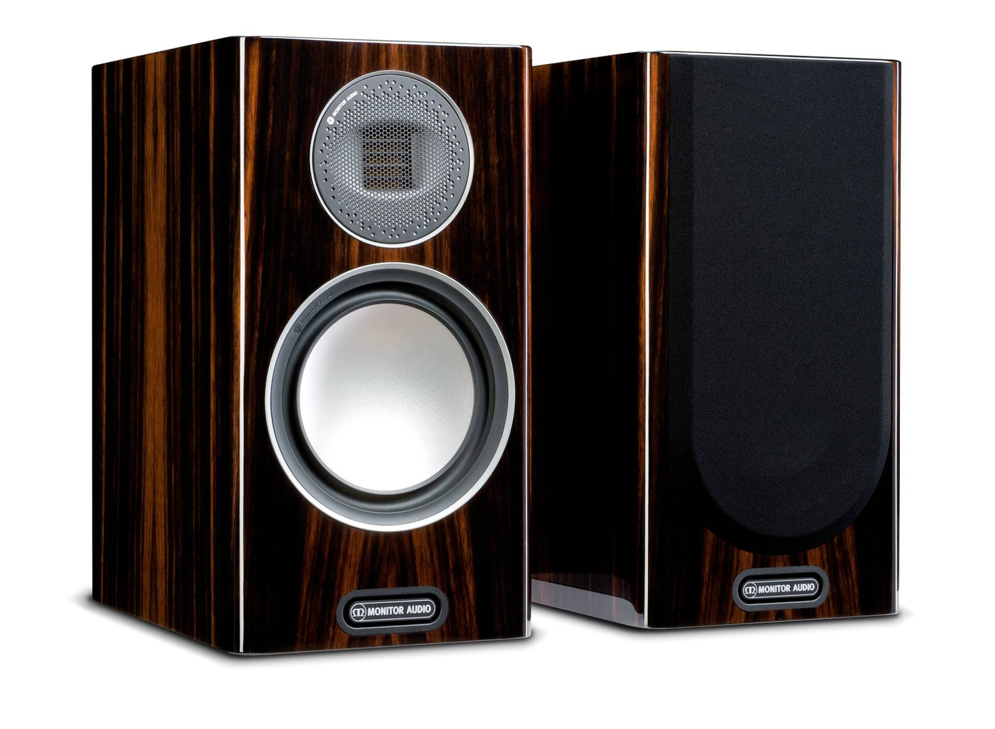 Monitor Audio-Monitor Audio Gold 100 Piano Black (5G) shelf hi fi speakers pair-PremiumHIFI