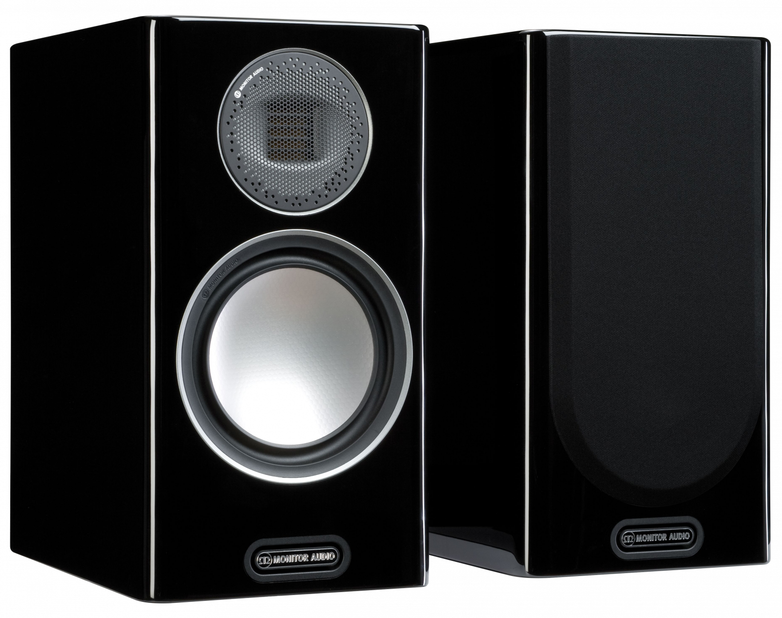 Monitor Audio Gold 100 Piano Black (5G) shelf hi fi speakers pair - PremiumHIFI