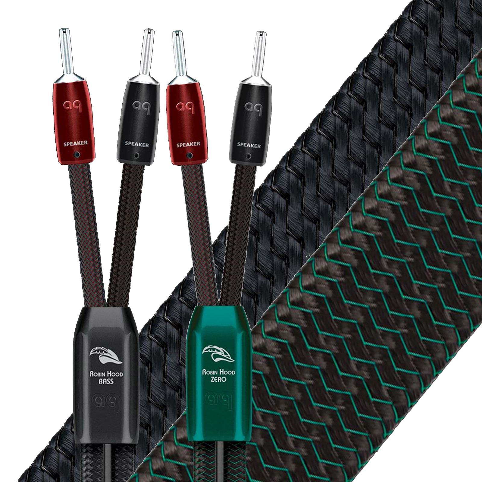 Robin Hood ZERO  BiWire COMBO (ZERO + BASS)-speakers cable ready-AudioQuest-PremiumHIFI