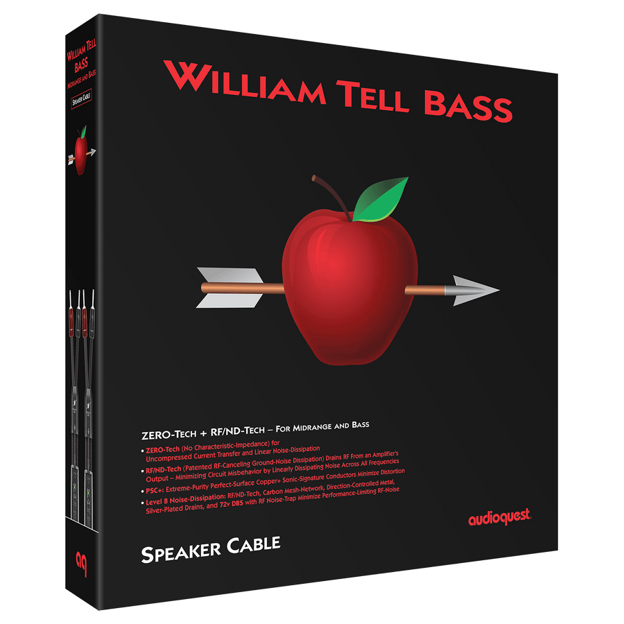 William Tell BASS-speakers cable ready-AudioQuest-PremiumHIFI